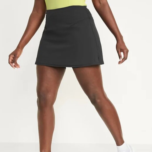 NWT Old Navy Active PowerSoft Skort Extra High-Waisted Black Women Size XXL - Picture 12 of 12